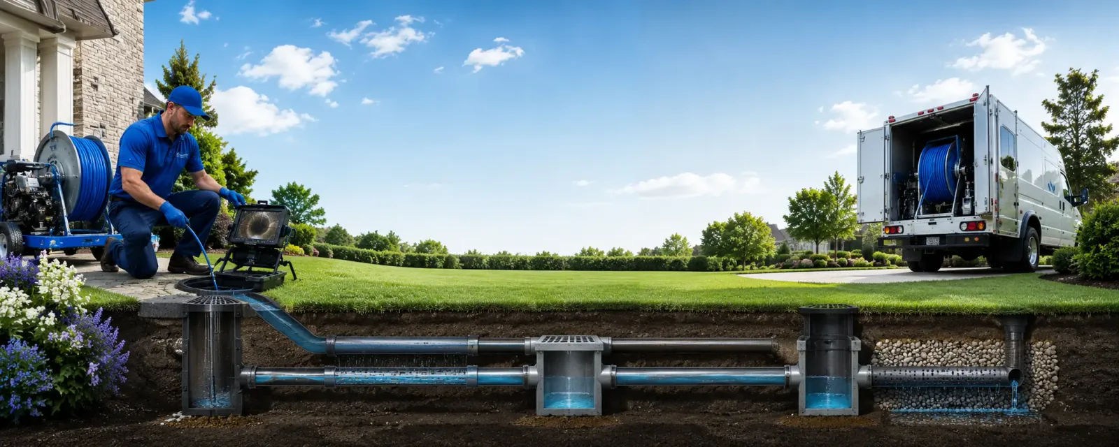 Outdoor drain cleaning information for Masterson, TX